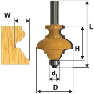 Многопрофильная фреза 57.15х47.6х12х45х2Т, MAKITA, D-11776